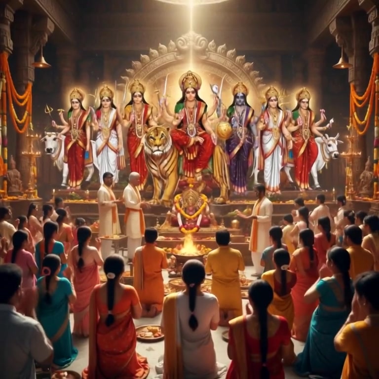 नव दुर्गा माताको पूजा अवसरमा