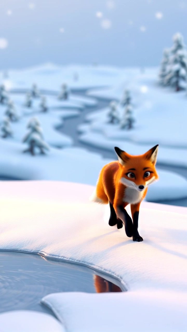 Wisdom of the Wild: A Fox and His Frosty Escape