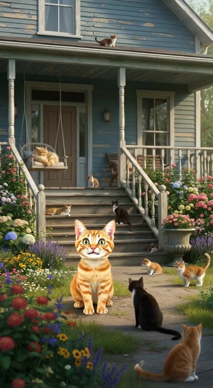 A New Friendship: The Old Man and the Stray Cat