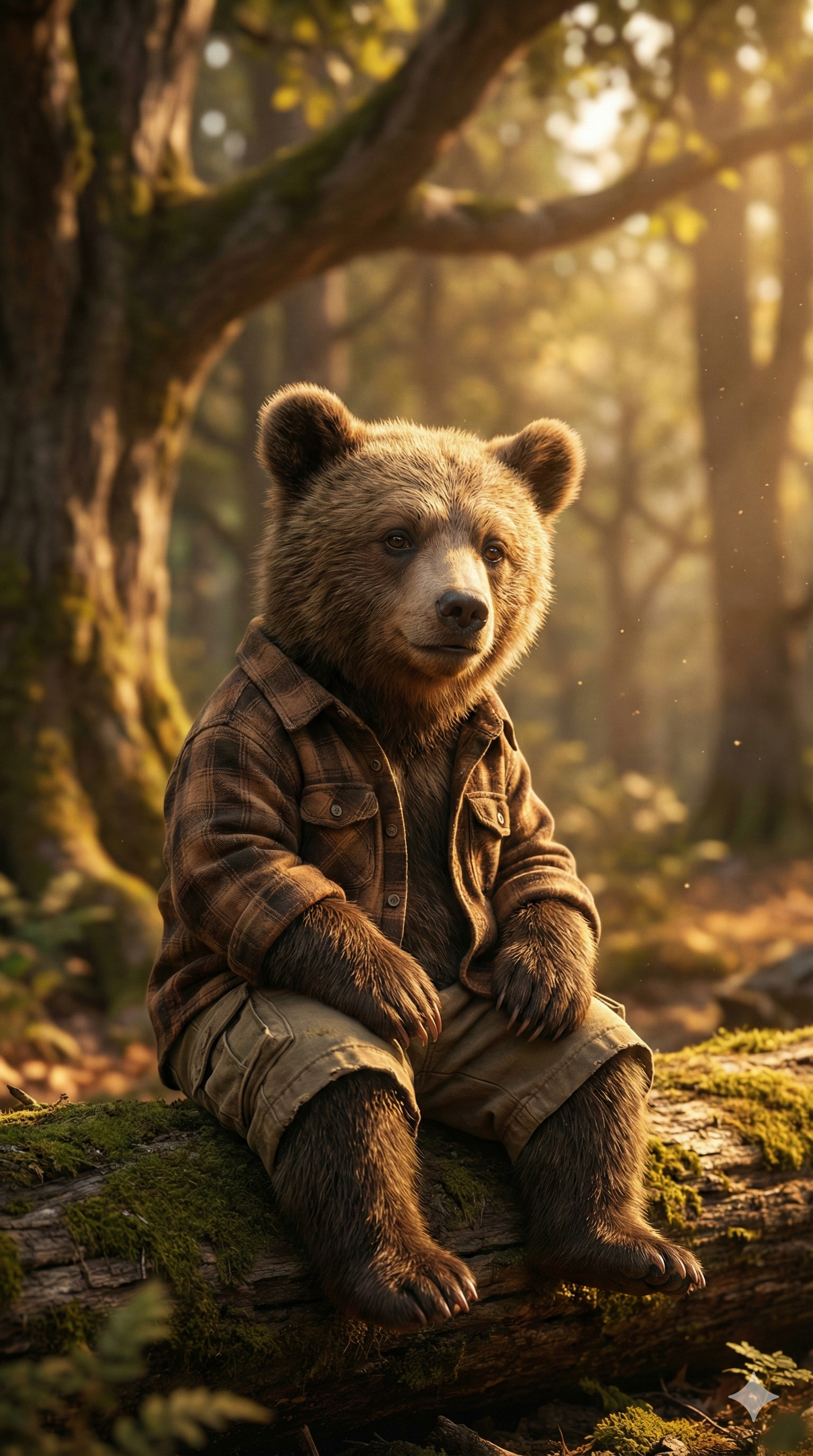 बच्चा भालू और गुस्से वाला आदमी का मजेदार संघर्ष