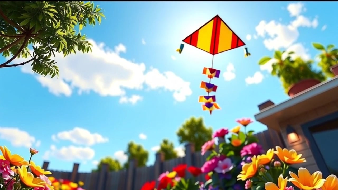 The Kite's Whisper in the Garden