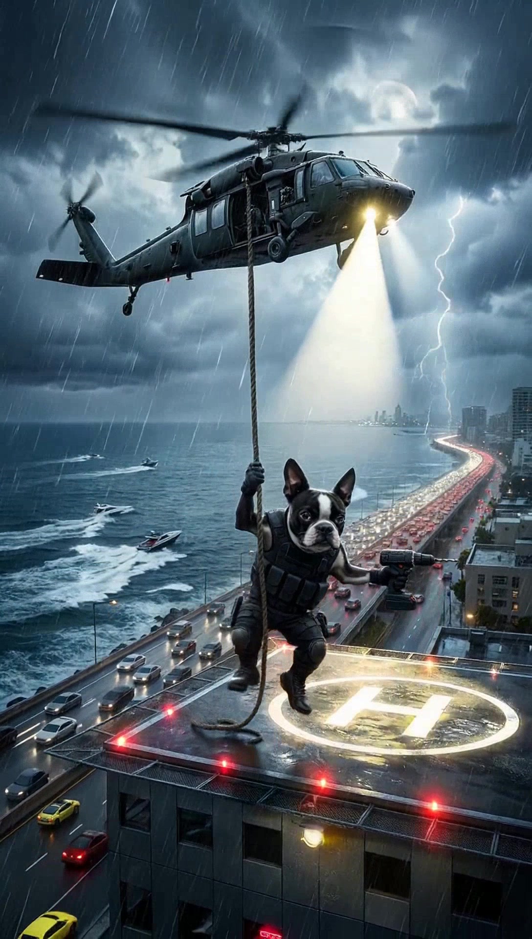 Bank Heist by a Boston Terrier!