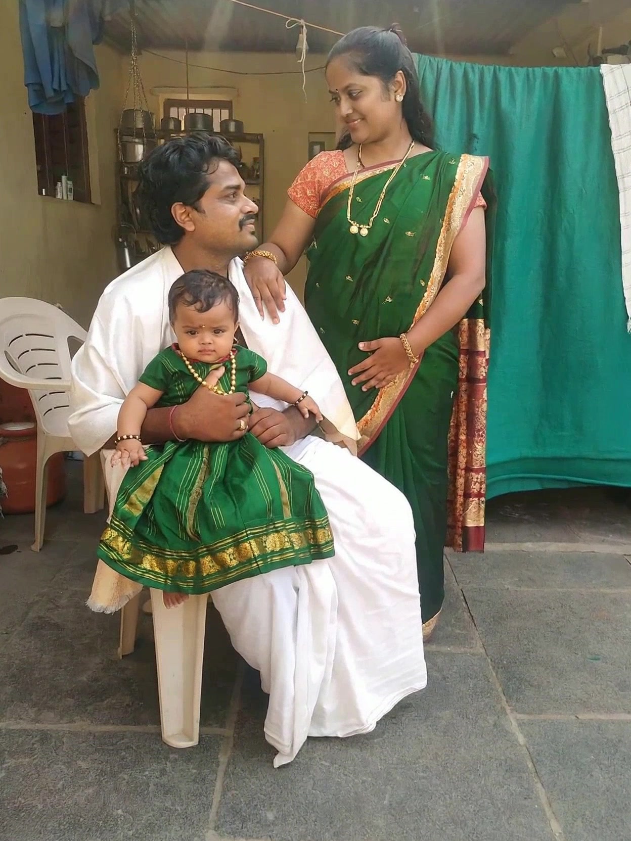 A Family's Joyful Embrace