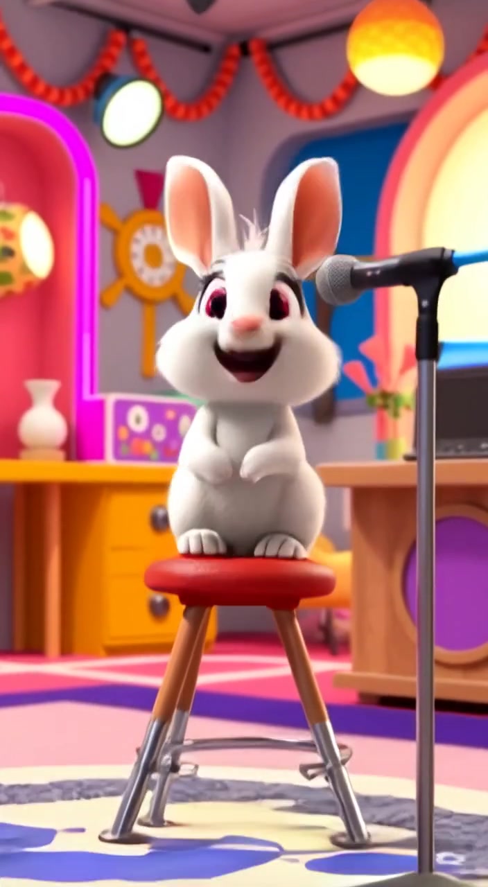 Funny Interview with a Baby White Rabbit