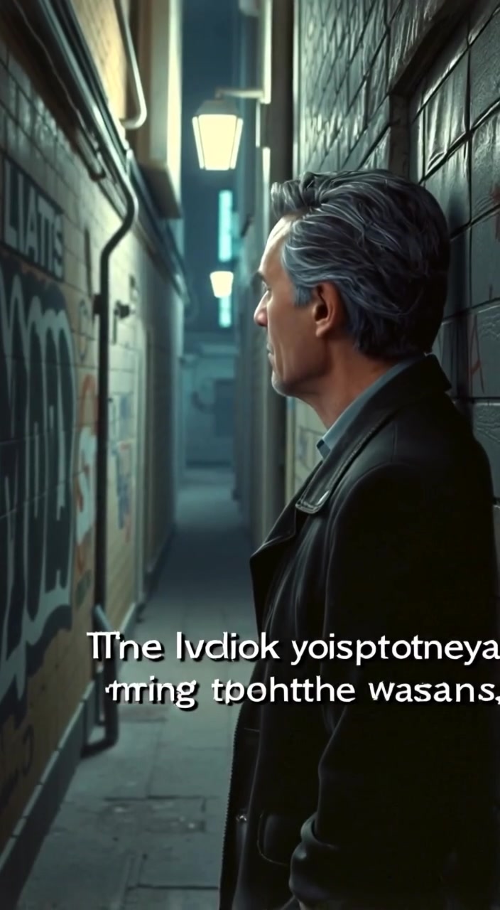 The man quietly observes the meeting of activists in the dimly lit alley.