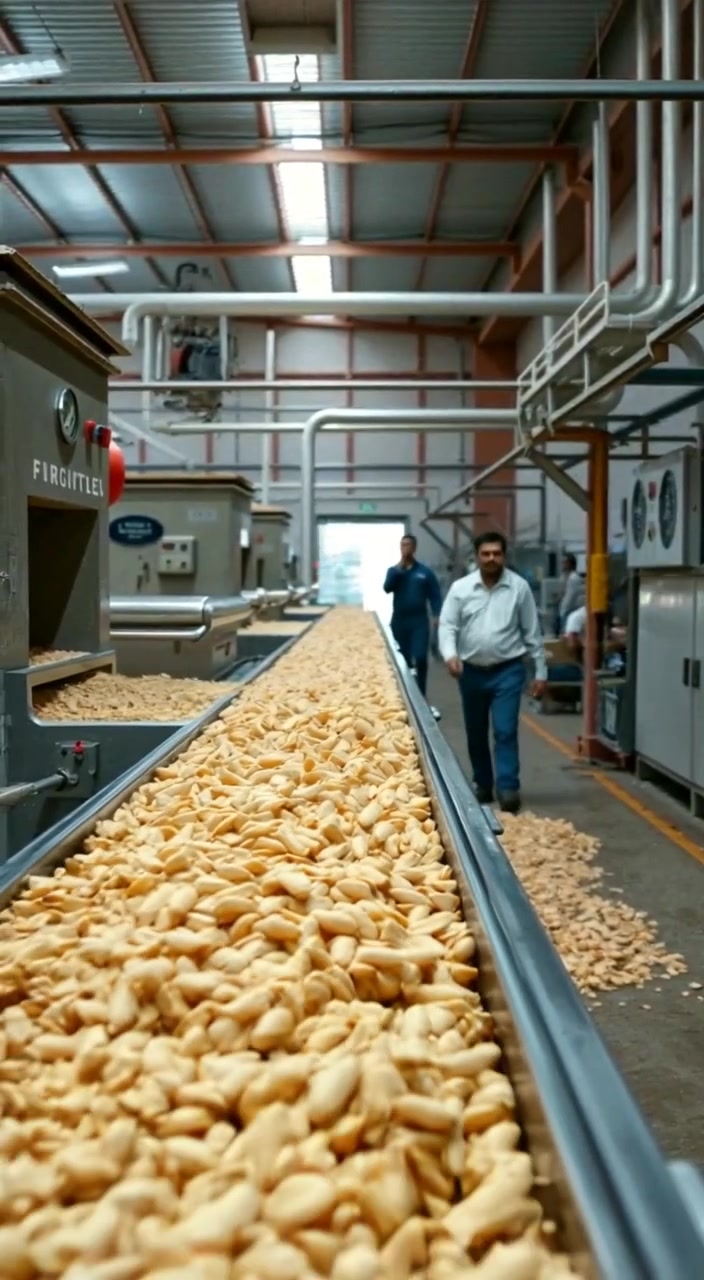 Proses Modern Pembuatan Kripik Singkong di Pabrik