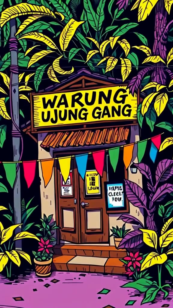 Kucing Ngelucu di Warung Ajaib