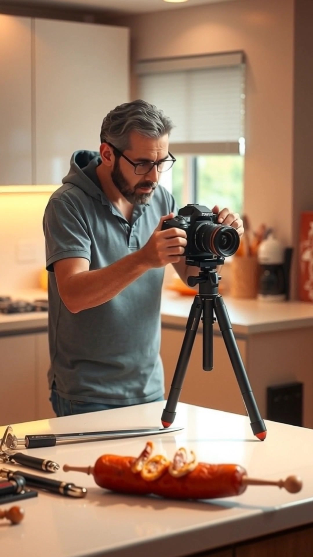 Talwar ke Saath Kabab ki Photo