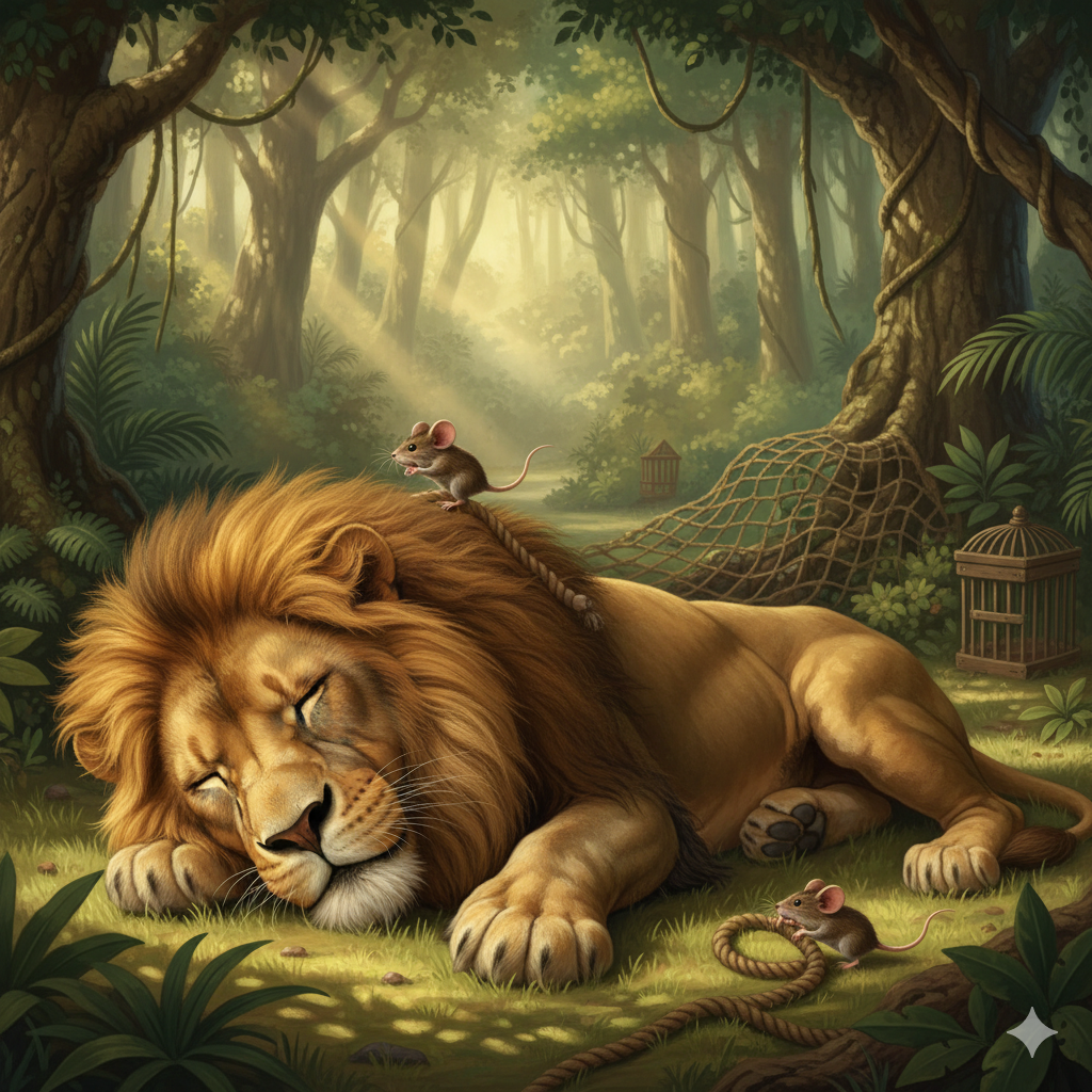 शेर और चूहे की कहानी