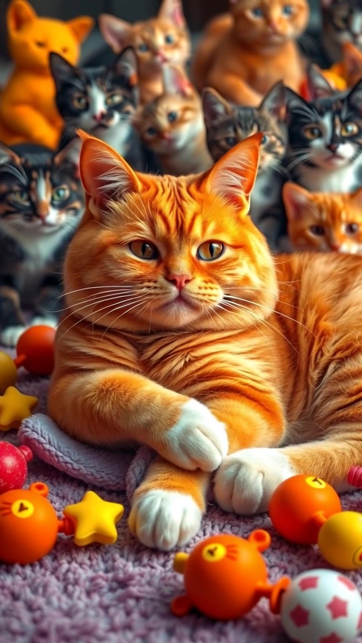 Kucing Nakal dan Kera Ceria di Jalan Pedesaan