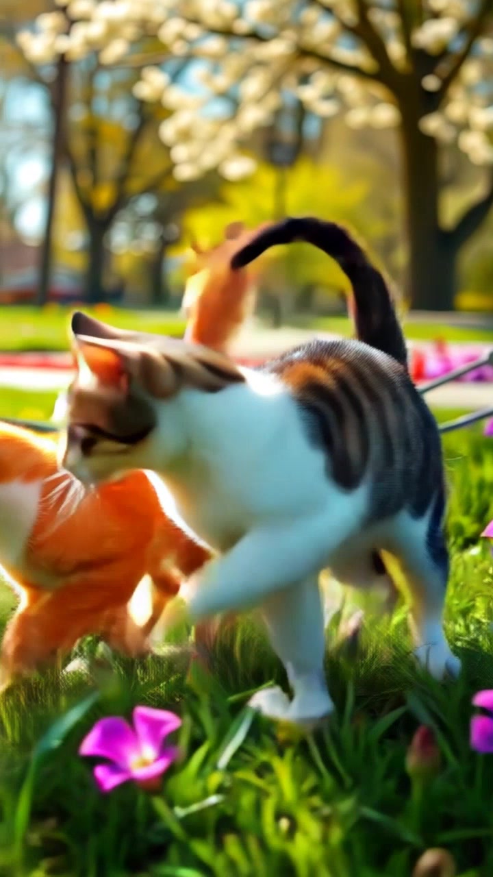 Kucing Imut dan Temannya