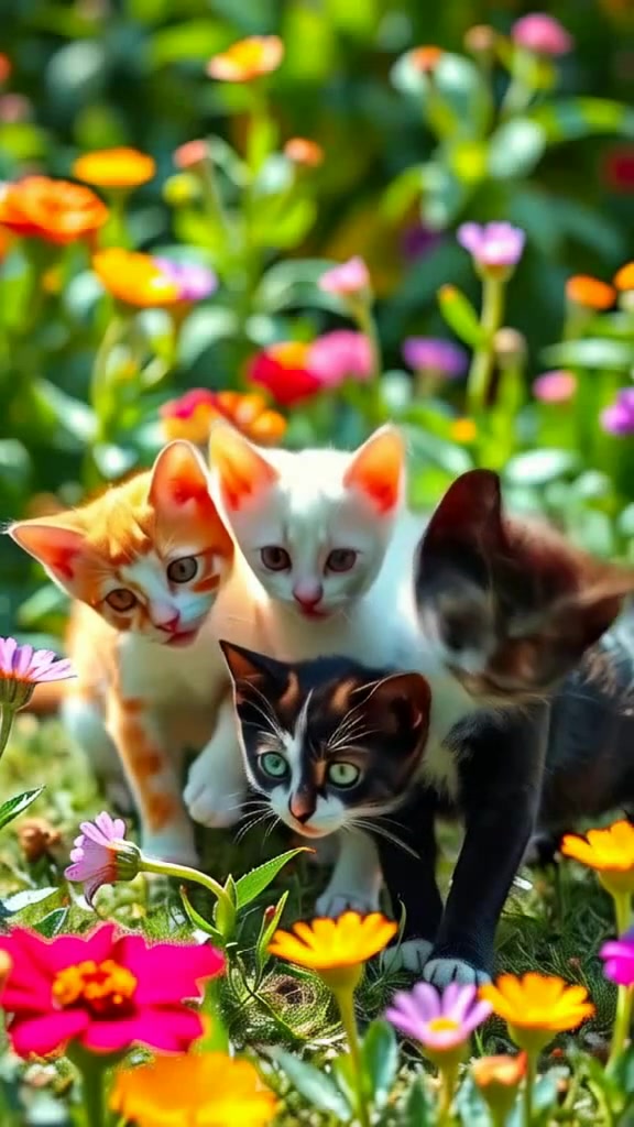 Keceriaan Kucing dan Keindahan Senja