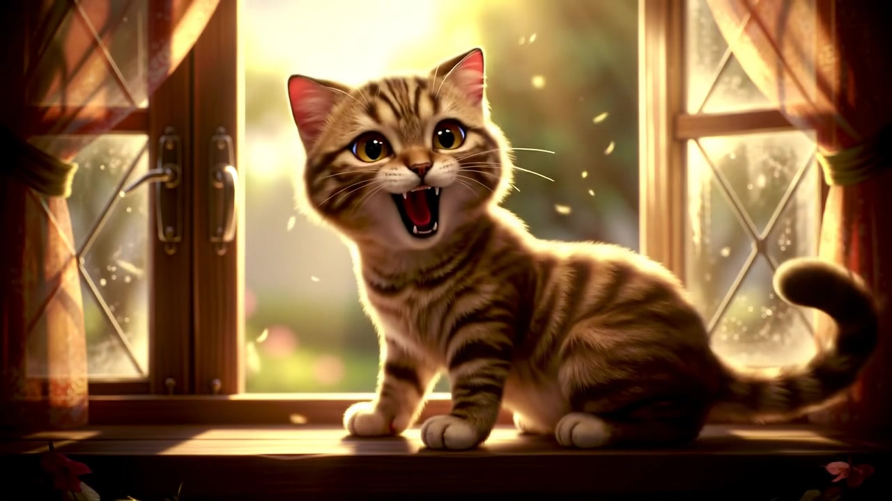 A Day in the Life of a Playful Brown Cat