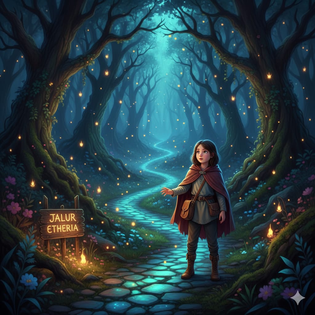 Petualangan Ajaib Lina di Hutan Berkilau