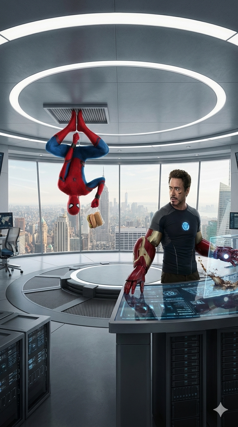 Spiderman's Squirrel Tale at Avengers Tower (copy)