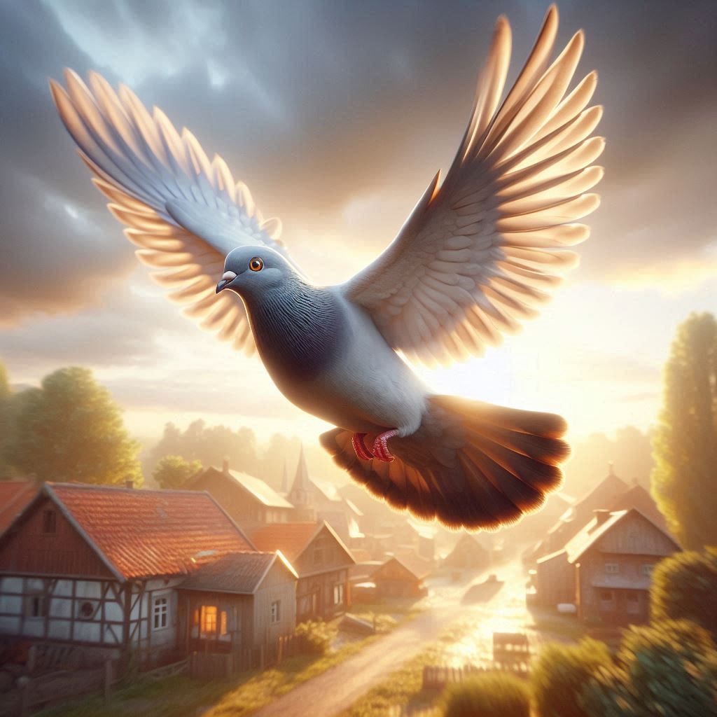 उड़ते कबूतर की तलाश