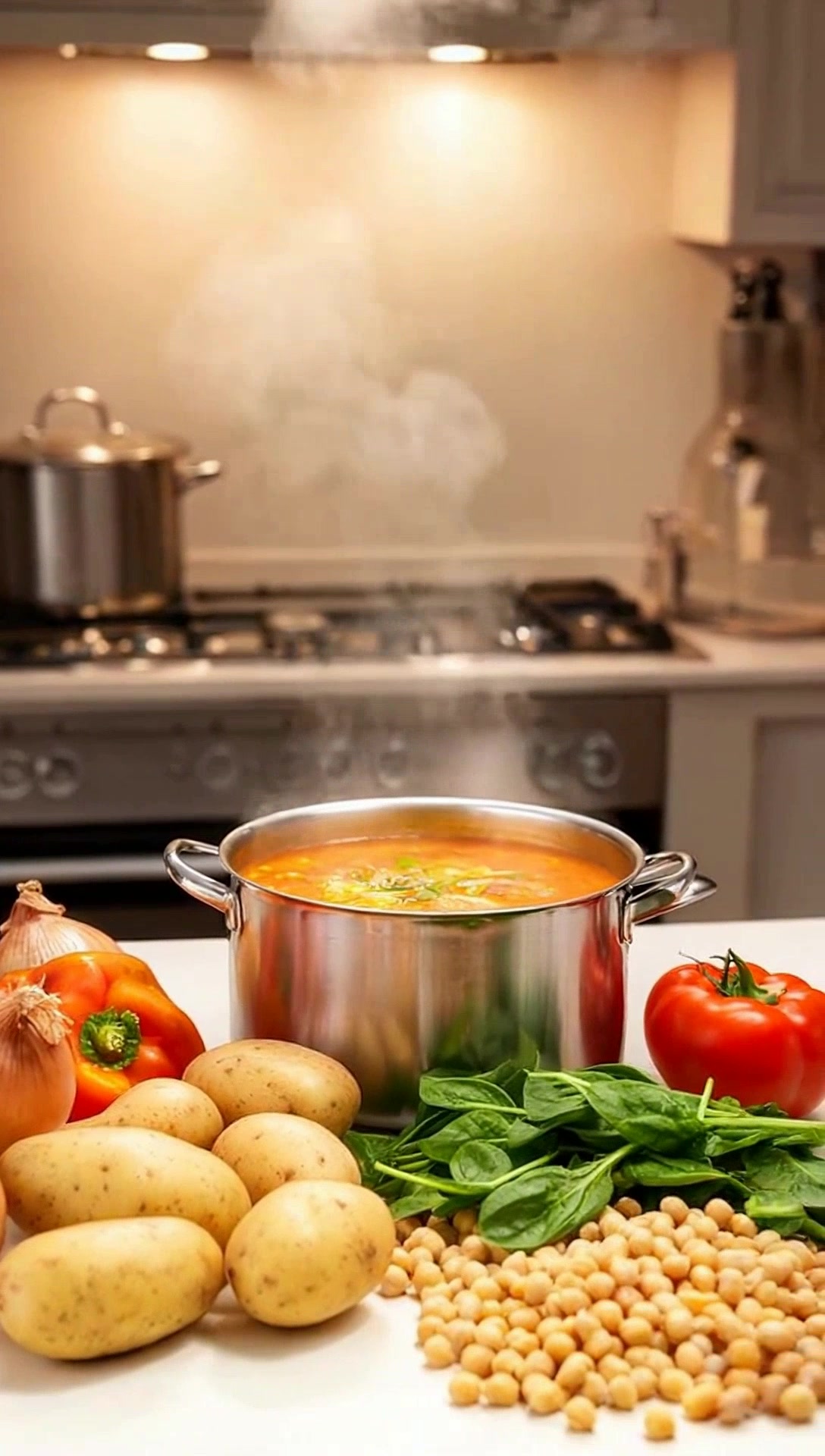 Smoky Chickpea & Chorizo Soup Recipe