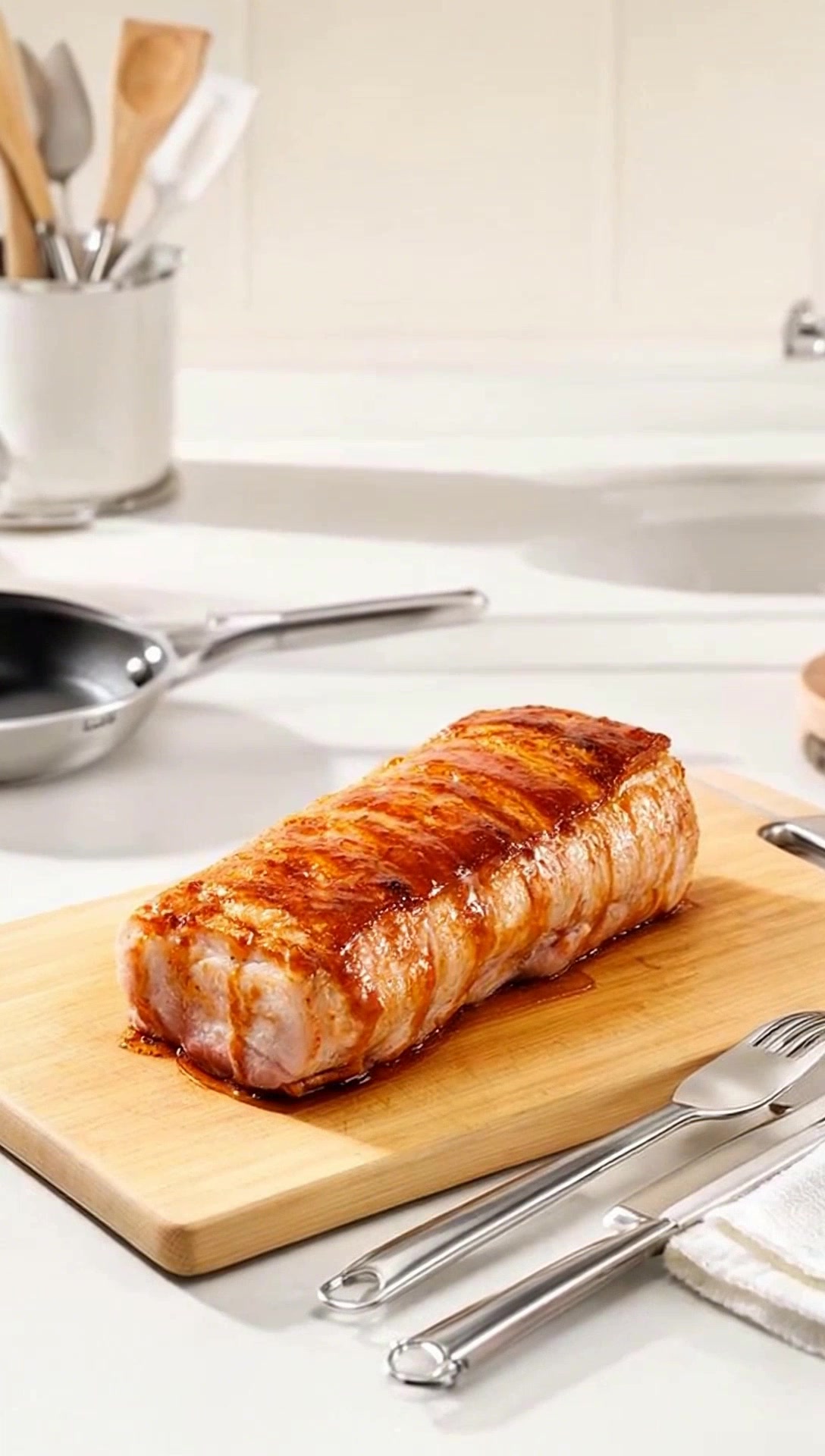 Stupid Easy Cider-Glazed Pork Tenderloin