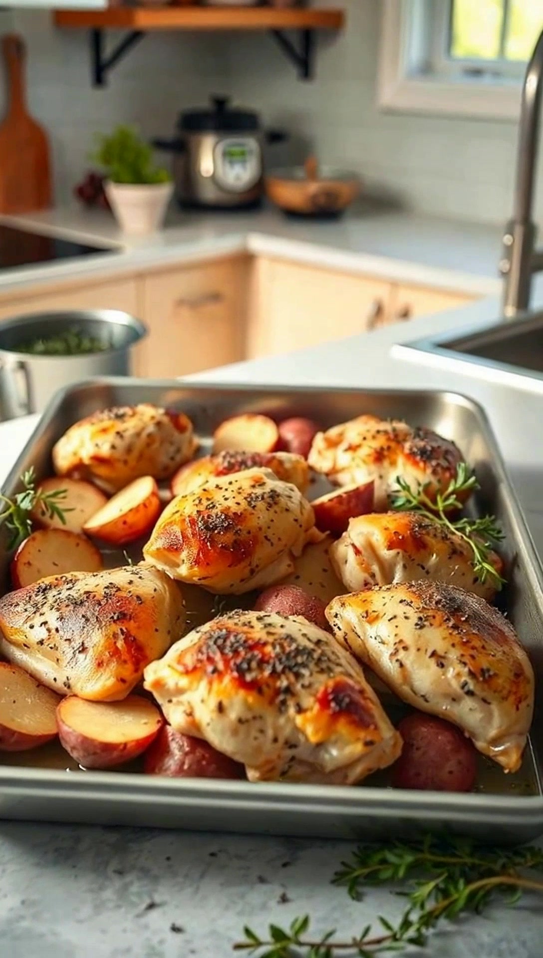 Simplest Sheet Pan Chicken Dinner Ever!