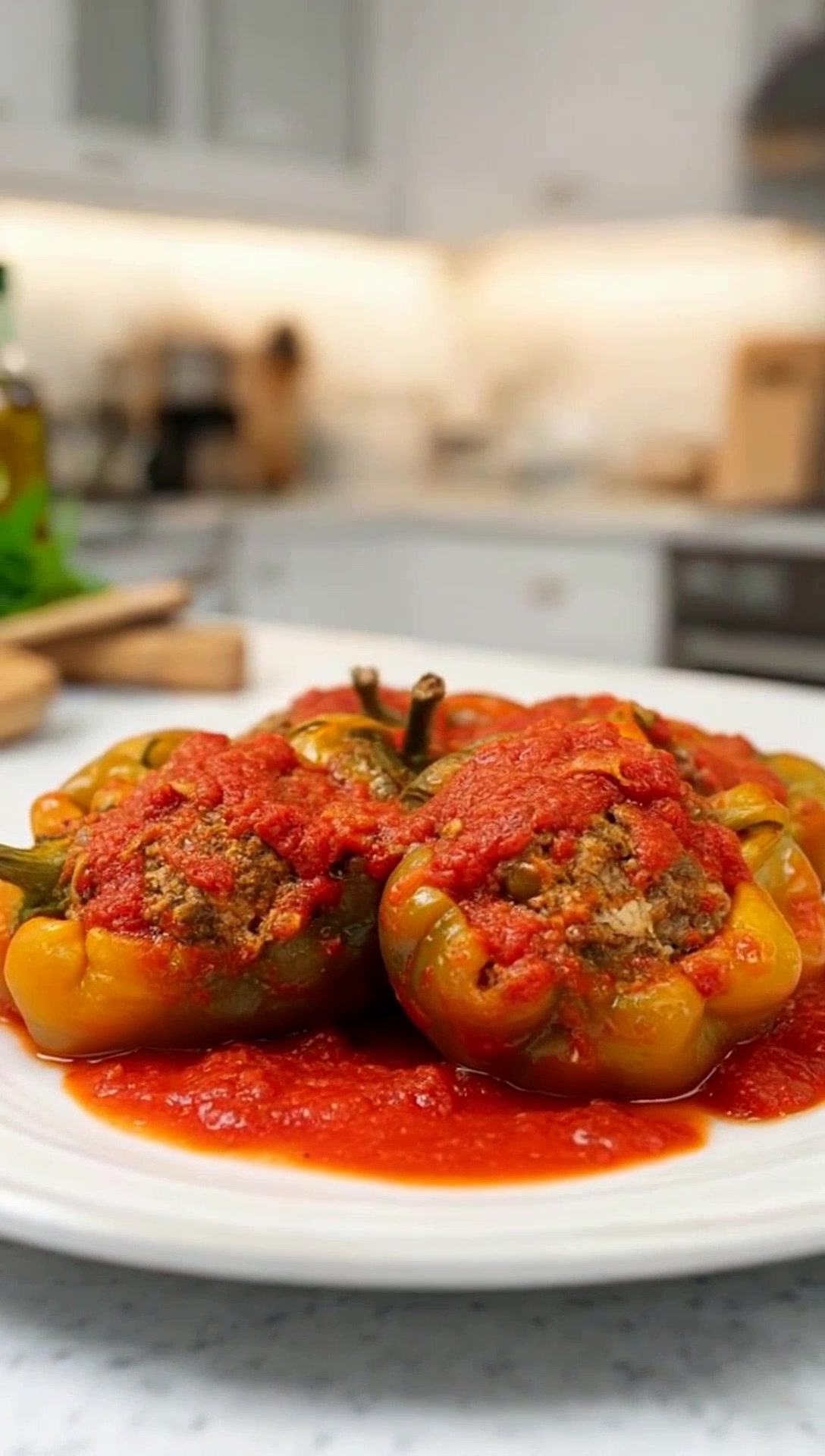 Fancy-Looking Stuffed Peppers Made Easy!
