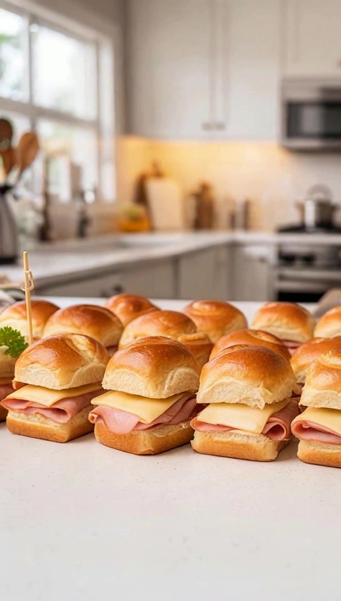 Irresistible Ham & Cheese Party Rolls!