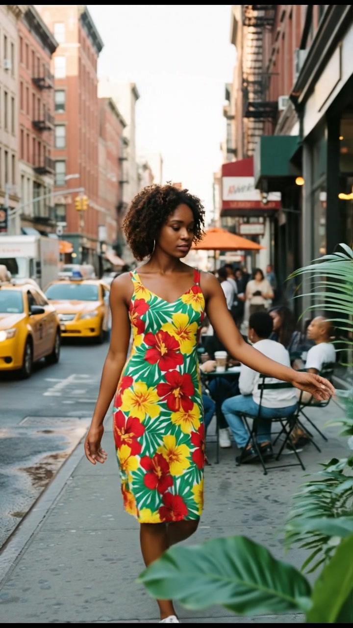 A Jamaican Girl Exploring New York Streets