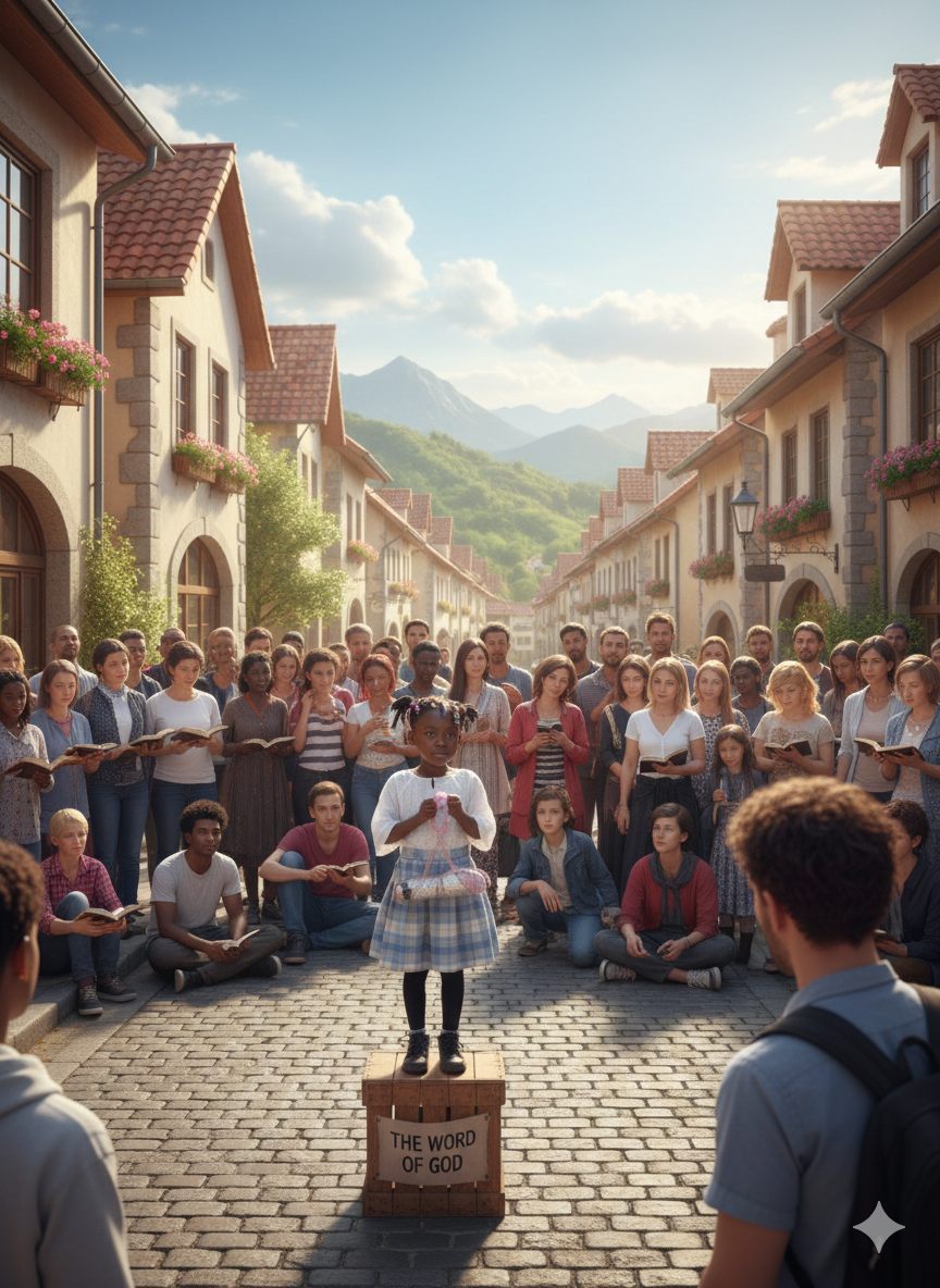 Girl Preaching to the Masses