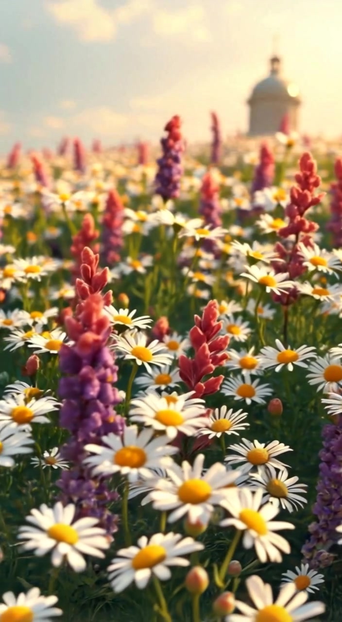 Windswept Daisy Flower Garden