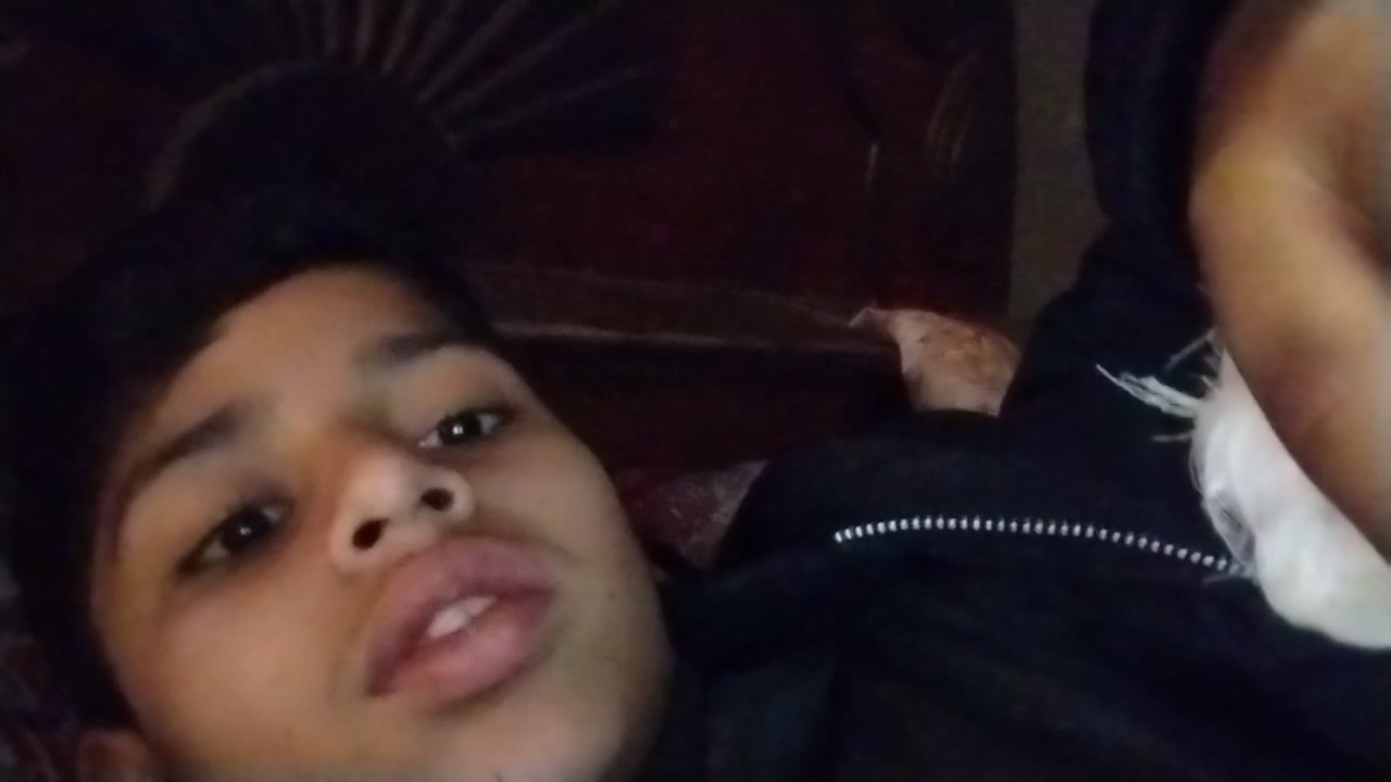 Eating a Lawa Sandwich