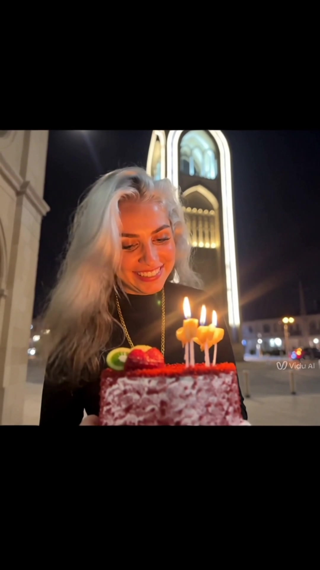 Colorful Balloons Floating Above Him