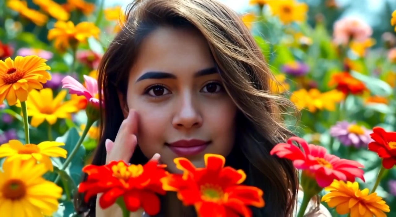 A Beautiful Morning in the Flower Garden