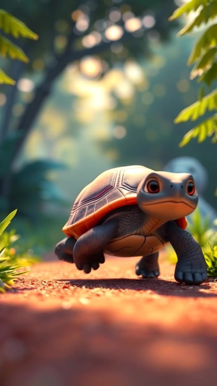 Kura-Kura Terjebak dan Pertolongan Kucing