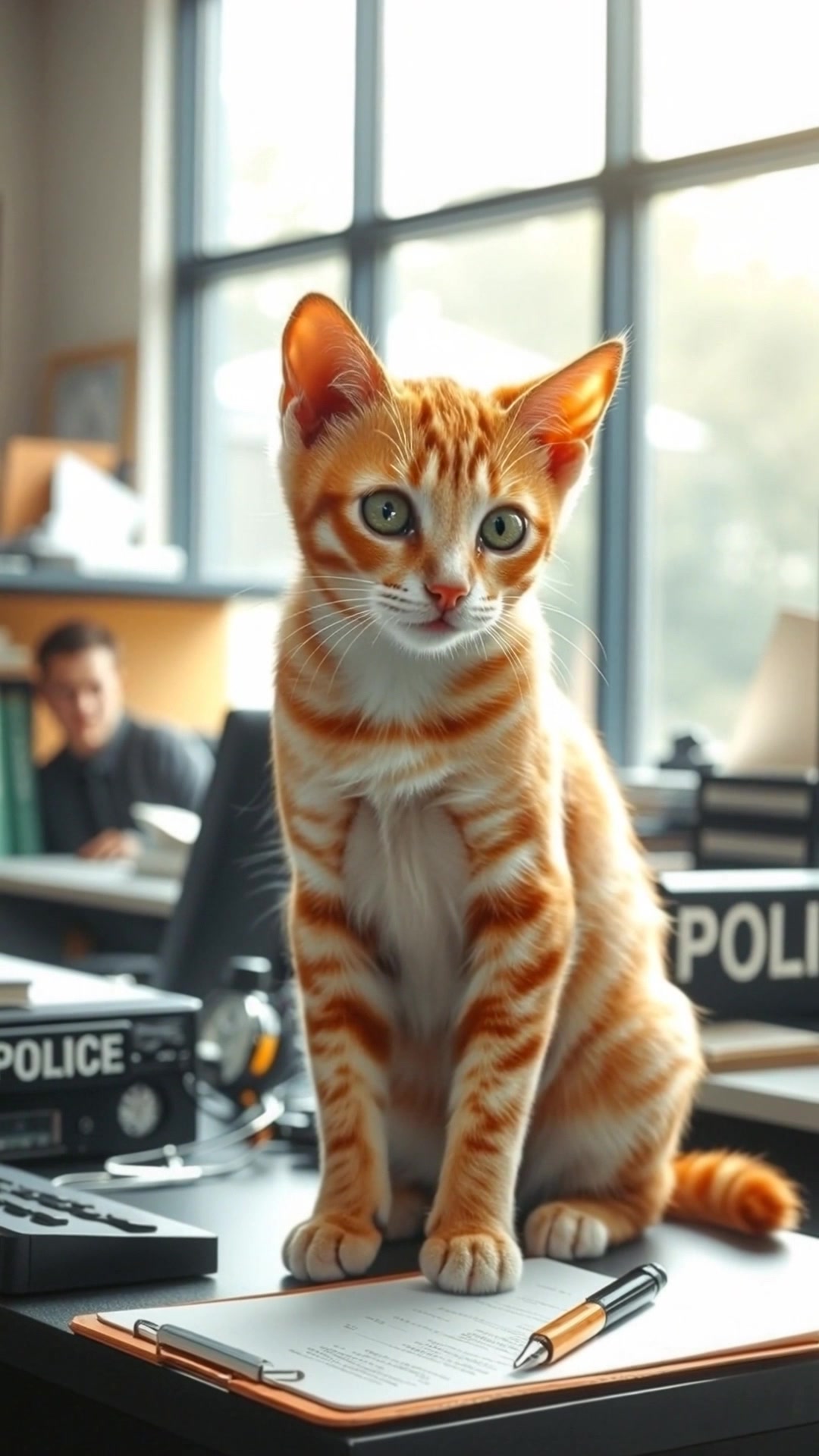 Kucing Patroli di Pos Polisi: Bukan Kucing Bhabin!