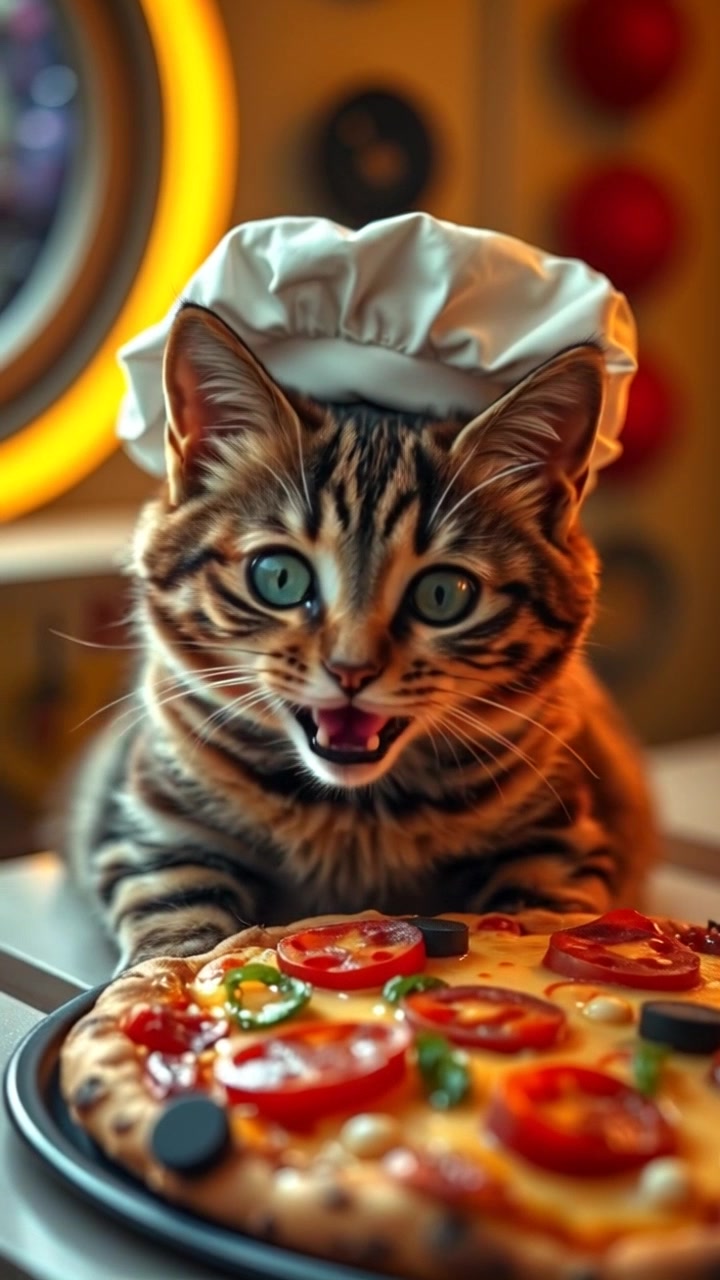 The Pizza-Cooking Cat