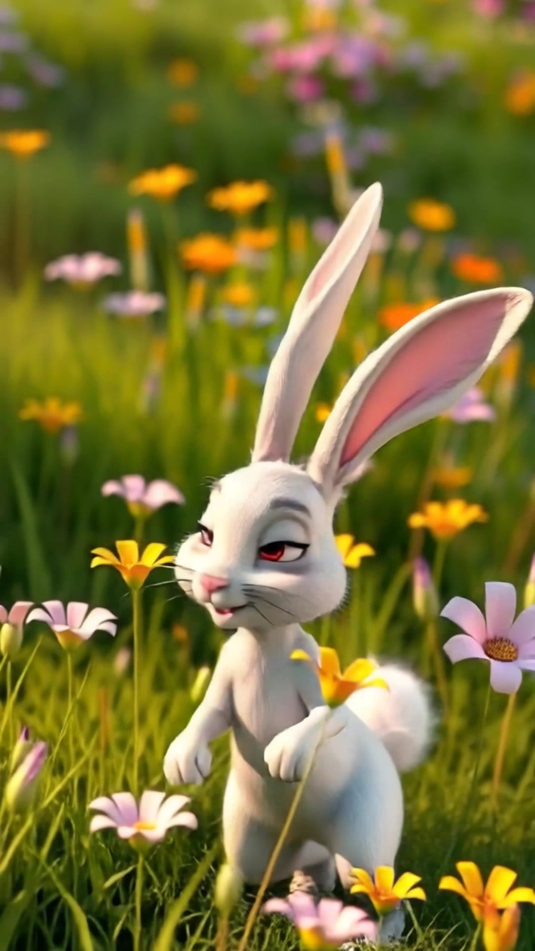 Whimsical 3D Adventure: Big Eyes and Soft Lighting