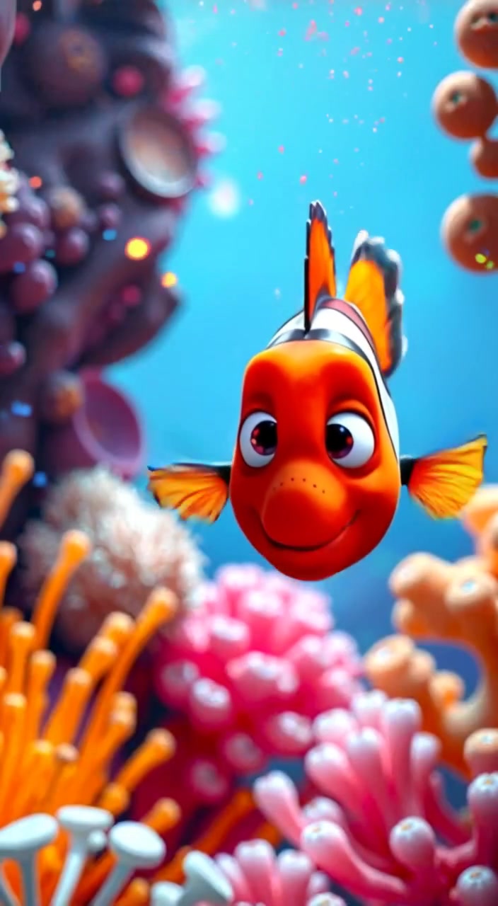 Nemo and Friends Play with a Shark