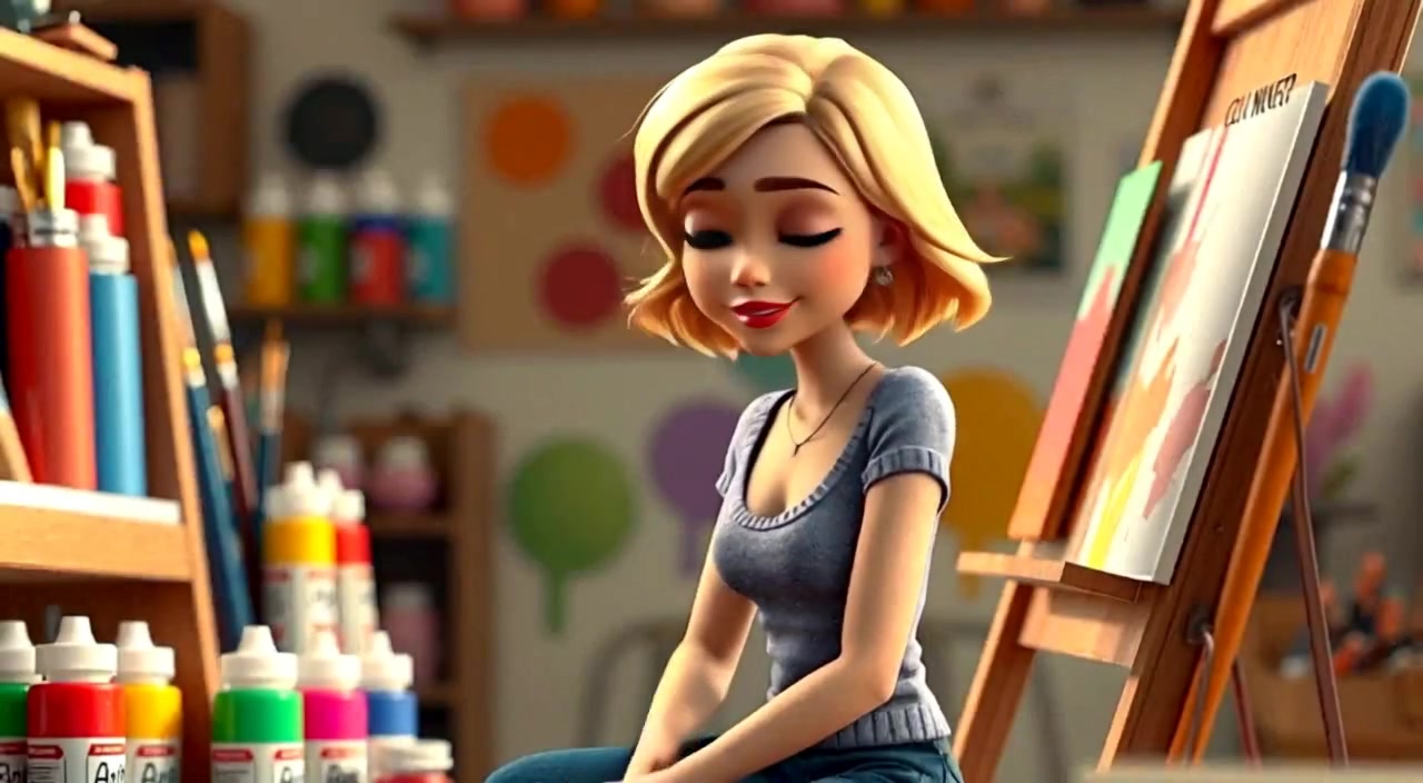 Lena's Magical Paintbrush Adventure