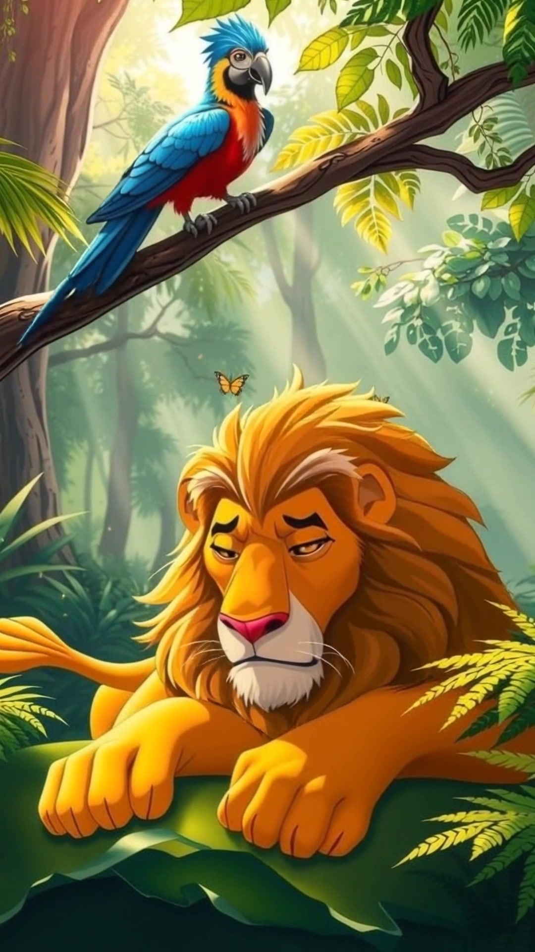 Dosti aur Madad: Kabootar aur Sher ki Kahani