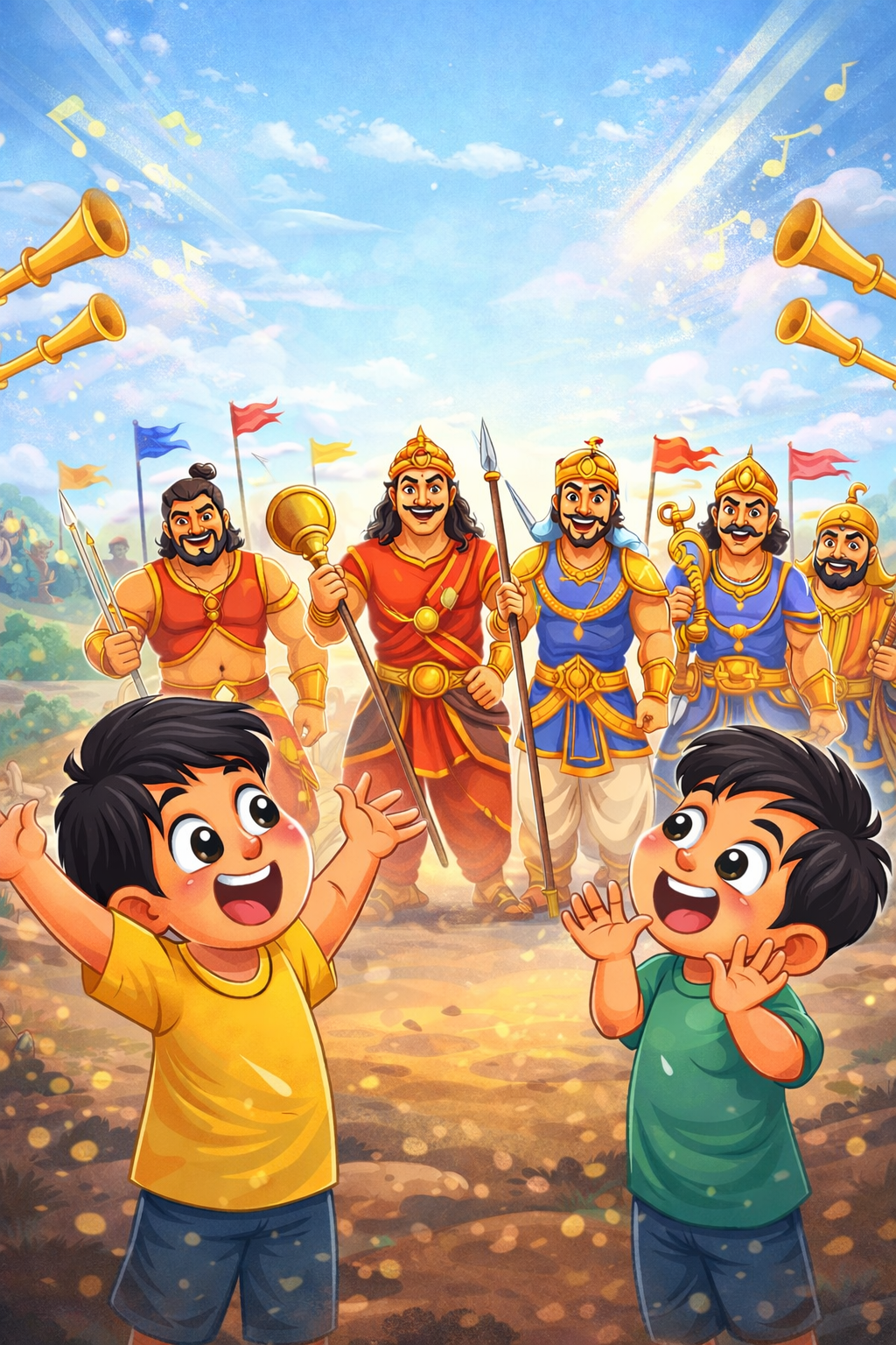 महाभारत योद्धाओं का नाम-पुकार गेम!