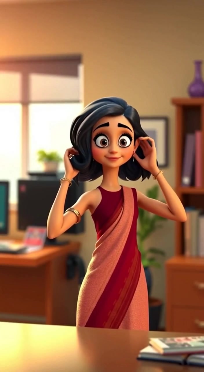 Jeli Bal Katati Hui Ladki