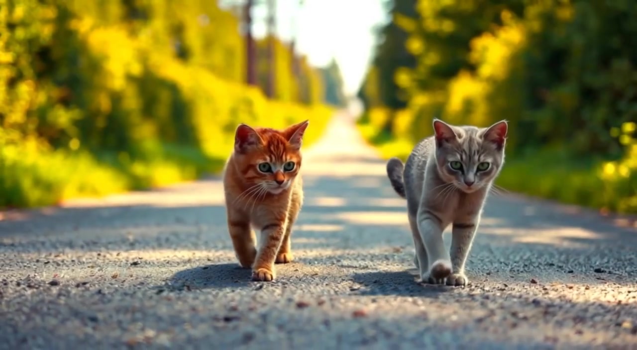 Sunny Cat Adventure: A Journey of Friendship