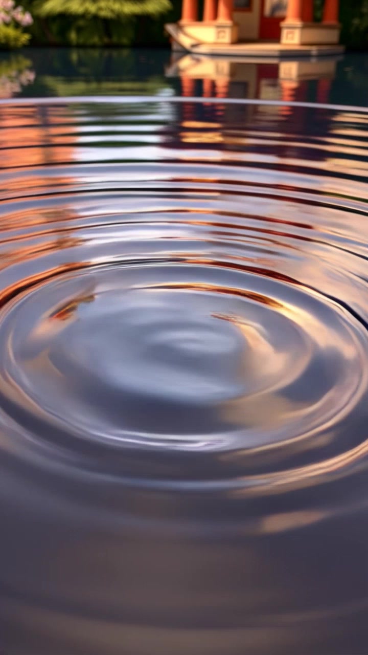 Elegant Ascent: A Reverse Journey Through Water