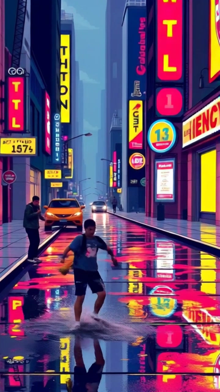 Cyber Shadows: Kaito's Pursuit