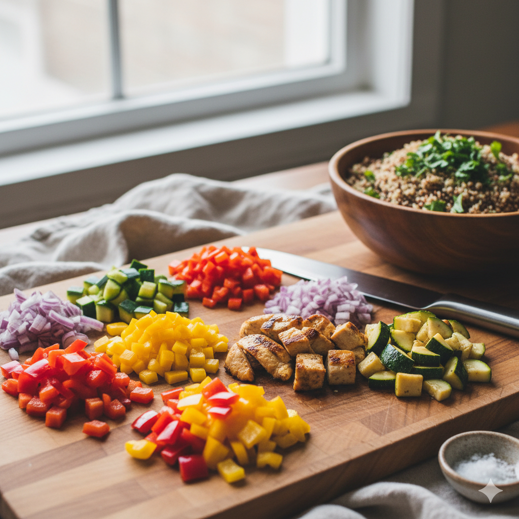 Vibrant Veggies, Protein Power, and Grain Goodness!