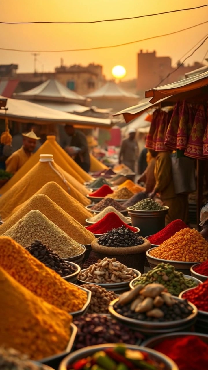 Trading in a Local African Village Market: A Family's Journey