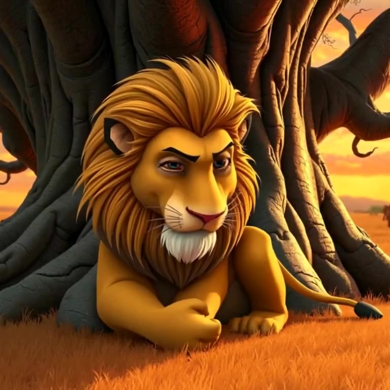 The Wise Fox and the Cunning Lion