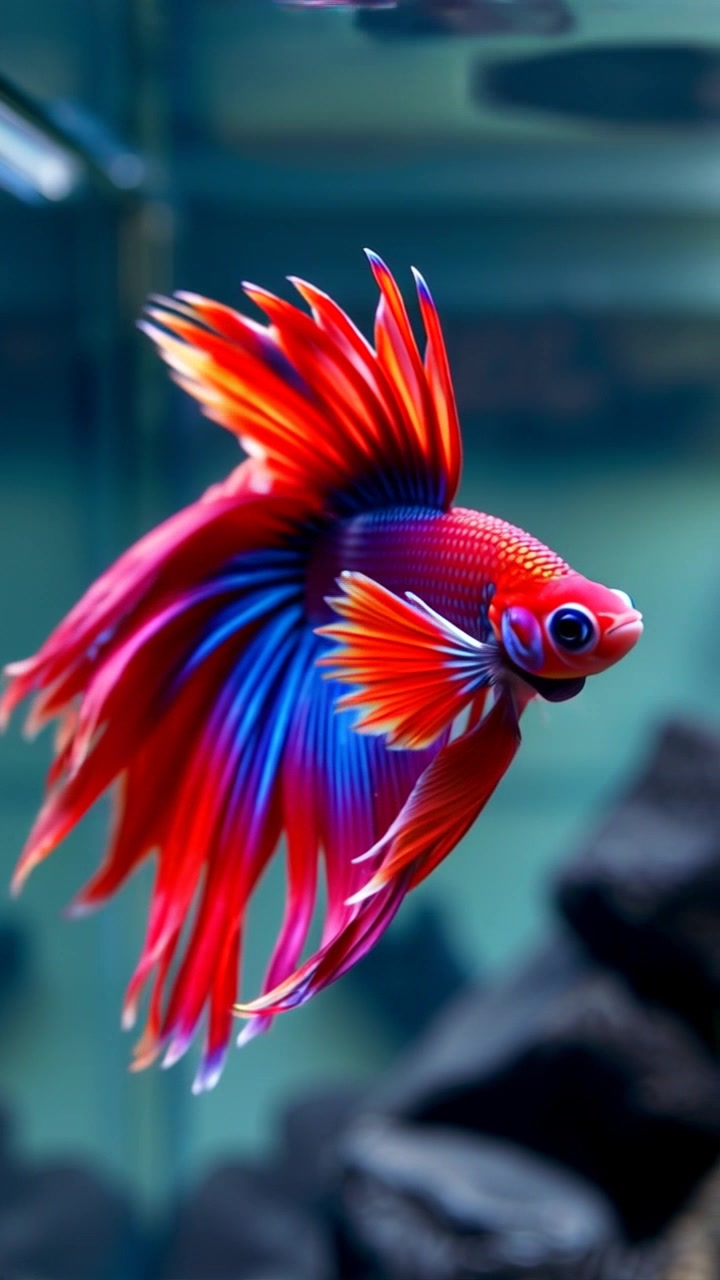 Keindahan Ikan Betta Red Crowntail yang Menawan