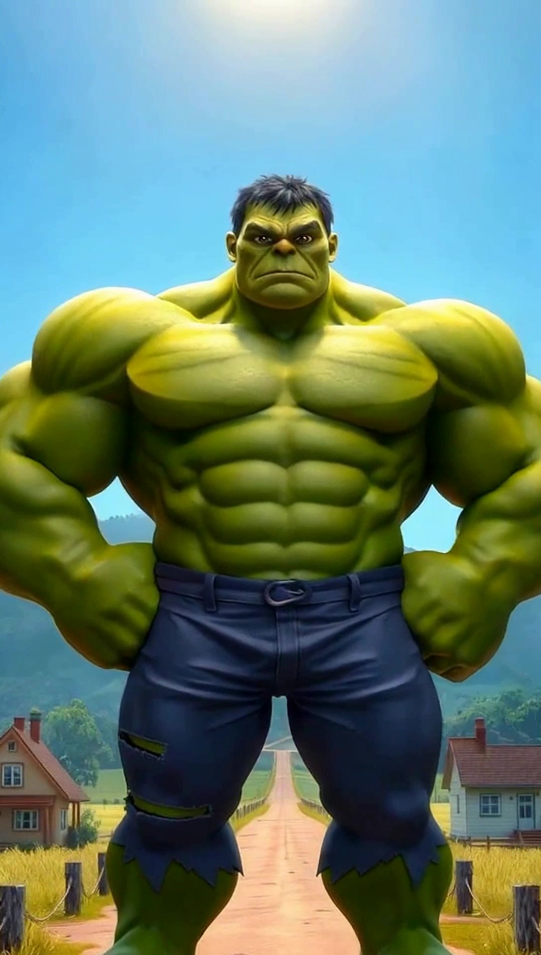 हल्क और छोटे गाँव का बच्चा