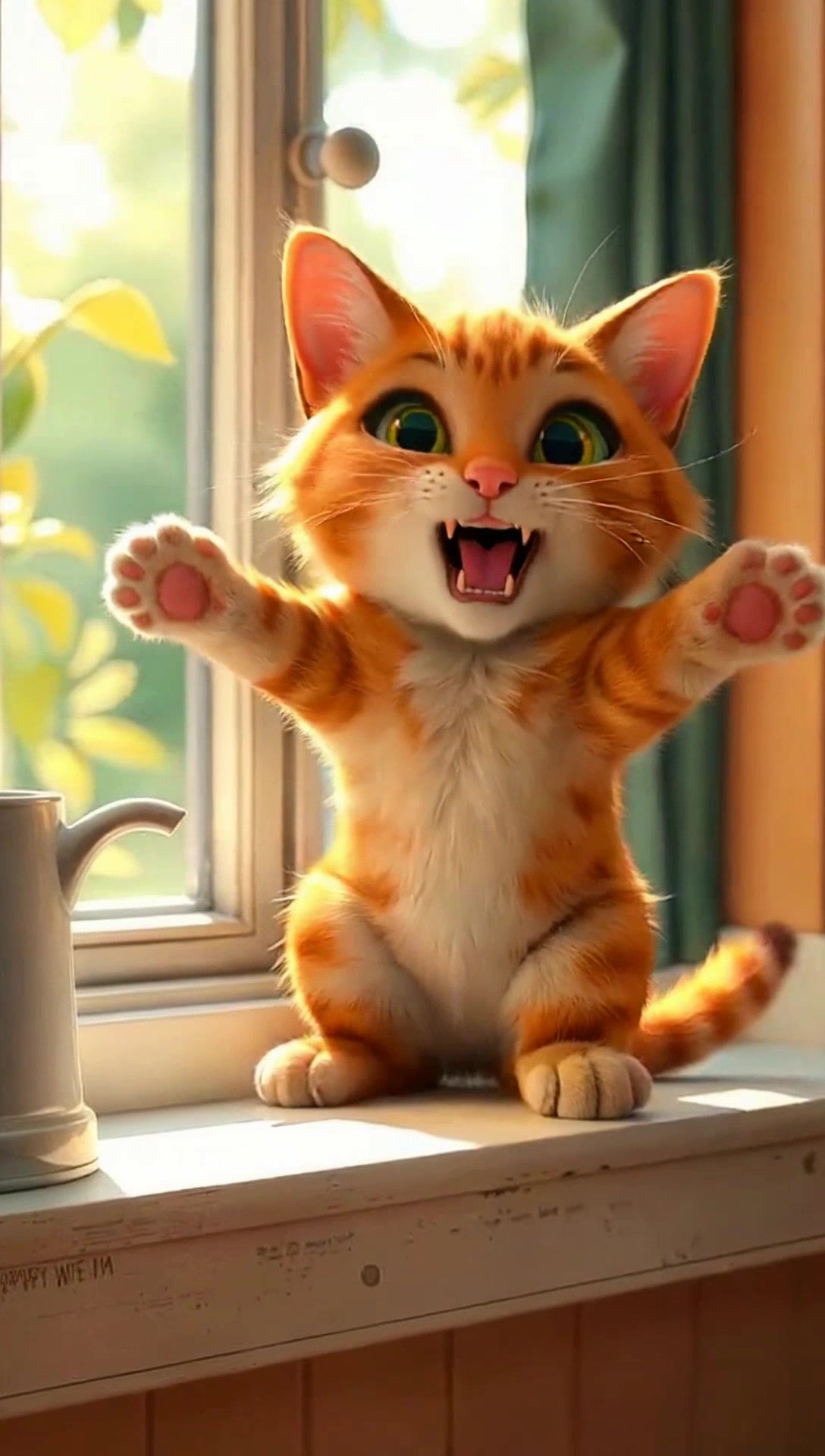 Adorable Cat's Market Adventure: A Fishy Treat!