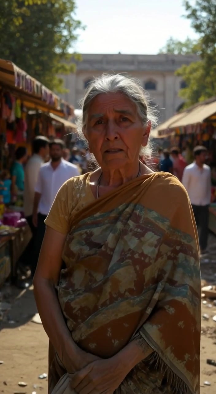 A crowd of people moves naturally through a vibrant market, colorful stalls creating a lively atmosphere in Ajmer.